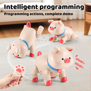 Zhorya Đầu Giáo Dục AI Pet Âm Nhạc Nhảy Múa Ghi Âm Giọng Nói Cảm Ứng Cảm Ứng Điều Khiển Từ Xa Robot Lợn Đồ Chơi - Product Image 5