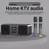 Reproductores de Karaoke 2 en 1, Altavoces Bluetooth con Micrófono Inalámbrico, Soporte para Teléfono, Altavoz Karaoke para Cantar en Casa