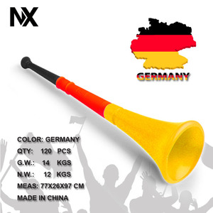 Vuvuzela de sport OEM 61,5*11cm, personnalisable avec logo, en PE, à trois cornes, pour événements sportifs européens - Product Image 6