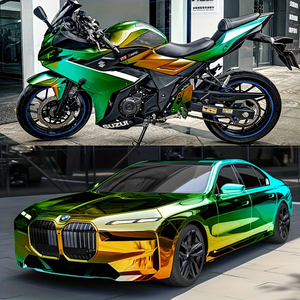 Rainbow Holographic Car Color-Changing Chameleon Wrap Car <strong>Vinyl</strong> Copper Electroplated Air Bubble Free <strong>3m</strong> Car <strong>Vinyl</strong> Wrap - Product Image 3