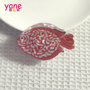 Pinzas de Pelo Acrílicas con Forma de Peces Tropicales <span class=keywords><strong>para</strong></span> Niñas, Accesorios de Pelo Coloridos con Animales Marinos <span class=keywords><strong>para</strong></span> un Estilo Veraniego de Playa - Product Image 6