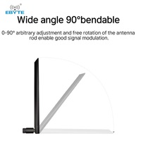Antenne à tige en caoutchouc pliable Ebyte ODM 433MHZ 2400MHz 2.4G large bande passante faible VSWR bonne cohérence haute efficacité longue Distance