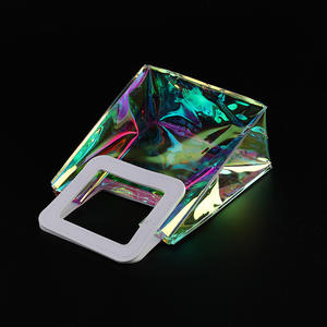 Wholesale Transparent PVC Shopping <b>Bag</b> Waterproof Plastic Tote <b>Bag</b> for Gift Packaging - Product Image 2