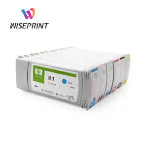 Wiseprint Hộp Mực Tái Sản Xuất HP 81 HP81 Tương Thích Với Mực Nhuộm Cho Máy In HP Designjet Z5000 5000 5000PC 5500