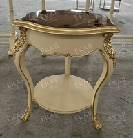 Table d'angle de salon haute finition en bois massif, meuble de Style français Antique, Table basse ou carrée/ronde