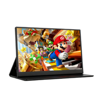 15.6" FHD IPS Portable Monitor, Aluminum Alloy Ultra-Thin 5mm, 90% SRGB for Laptop PC Phone, 276nit