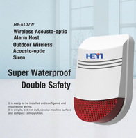 Sirena de Alarma Exterior con Cable HEYI, Resistente al Agua IP56, >120dB, Plástico ABS, Certificación CE, 48 LED, Antimanipulación, Seguridad para el Hogar