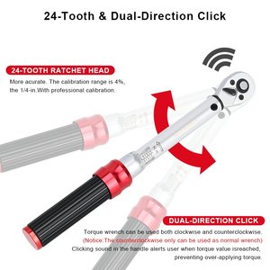 <span class=keywords><strong>Clé</strong></span> <span class=keywords><strong>dynamométrique</strong></span> préréglée RIDERACE pour vélo, ensemble de 15 pièces, 1/4 ", 2-24 Nm, acier allié CR-V, <span class=keywords><strong>clé</strong></span> Allen bidirectionnelle pour VTT et vélo de route - Product Image 3