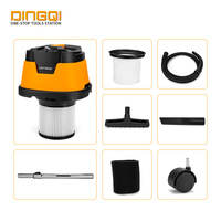 DINGQI 1600W Nass-Trockensauger 30L/60L Edelstahl Industriestaubsauger Starke Saugkraft für Werkstatt, Bau & Haushalt