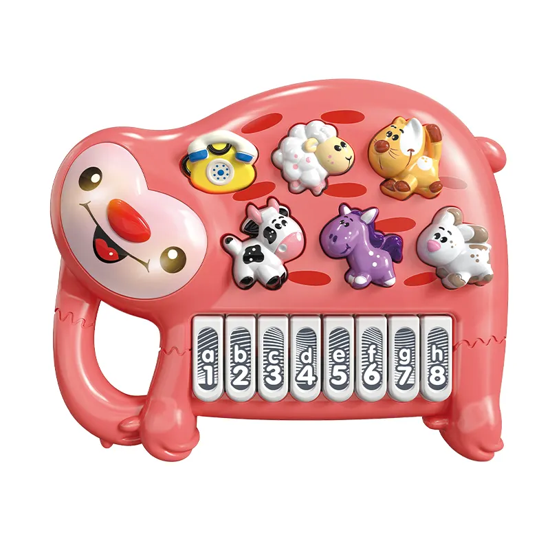 Venta al por mayor clásico bebé sonajero juguete teclado instrumento musical órgano electrónico juegos de regalo