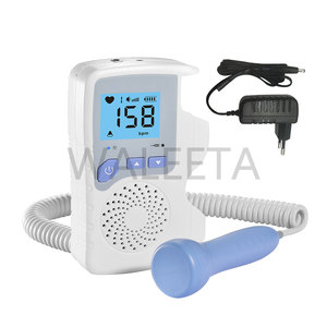 Monitor de ritmo cardíaco portátil para bebé, a <span class=keywords><strong>Color</strong></span> LCD, fabricante chino, <span class=keywords><strong>Doppler</strong></span> <span class=keywords><strong>Fetal</strong></span> portátil, para mujeres embarazadas, 2 uds. - Product Image 1