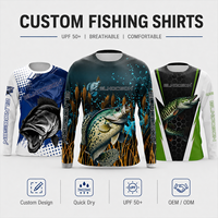 Chemises de pêche personnalisées élégantes, chemises au design personnalisé pour les hommes pêcheurs, pêche en rivière, aventure en plein air, vêtements de performance