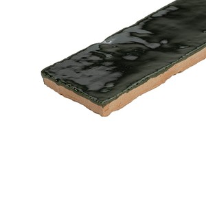 Bote de azulejos Vitri de 5x15 cm, verde esmaltado, con borde irregular, para pared y suelo - Product Image 2