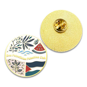 Palestine Triangle Coeur Design Métal <span class=keywords><strong>Affiche</strong></span> Badge Pin Personnalisé Drapeau Palestinien Pin Carte de Palestine - Product Image 1