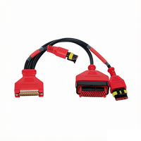 Conector de Diagnóstico Automotriz OBD2 Chiron Square Head, Accesorios para Arnés de Diagnóstico de Fallas, Cable de Conexión para Instrumentos, 12+8