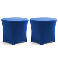 Groothandel Geweven Meerkleurige Spandex Tafelkleed Rekbare Passende Tafelhoes Bruiloft Feest Banket Evenement Decoratie