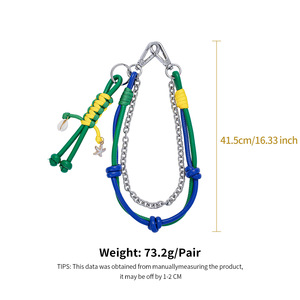 Bolso de Mano de Alta Calidad, Nuevo, Duradero y Ecológico, Hecho a Mano con Cadena de Cuerda Tejida de Aleación Metálica, Decoración de la Serie Sun Miu, Estilo Femenino - Product Image 5