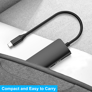 Adaptateur multiport USB C 4K HDTV Lecteur de carte SD/TF USB3.0 USB2.0 Port USB Type C 6 en 1 Station d'accueil avec <span class=keywords><strong>Mac</strong></span> <span class=keywords><strong>M1</strong></span>, M2, M3, iPad - Product Image 5
