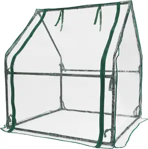 Mini serra esterna interna pesante portatile verde casa chiara tenda per le piante