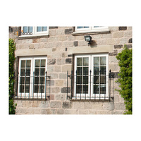 Fábrica personalizada de doble acristalamiento UPVC/PVC francés Vingl ventanas abatibles cortinas de persiana abatible para baños precio competitivo