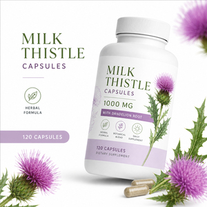 Cápsulas de Extracto de Cardo Mariano Herbal Natural, Antioxidante, para el Apoyo del Hígado y el Sistema Inmunológico en Adultos - Product Image 2