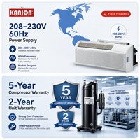 Climatiseur de fenêtre monobloc R32 à fréquence fixe avec chauffage électrique 7000 à 15000 BTU 230V 60Hz pour usage commercial et hôtelier