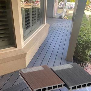 <span class=keywords><strong>Precio</strong></span> de fábrica Eco-Friendly WPC Composite Decking Buena venta Co-Ectrusion Cepillado Teak <span class=keywords><strong>Ipe</strong></span> para Garden Hospital Diseño moderno - Product Image 1