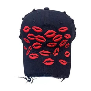 Casquette de baseball unisexe nouvelle arrivée Y2K avec broderie sur les lèvres, casquette de camionneur vintage américaine pour femmes, casquette de marque streetwear tendance pour hommes - Product Image 6