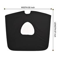Robe imperméable de 3 couleurs, coupe de cheveux, peut jouer au téléphone portable, tissu de coiffure, tablier de barbier Transparent