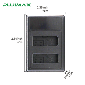 <span class=keywords><strong>Chargeur</strong></span> de batterie universel pour appareil photo reflex numérique PUJIMAX compatible avec Nikon P7000 P7100 P7800 P7700 pour 2 batteries numériques Nikon EN-EL14 7,4 V - Product Image 5