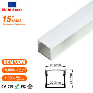Ventes directes des entrepôts de l'UE Canal de diffusion de LED personnalisé <span class=keywords><strong>Profil</strong></span>és d'extrusion d'aluminium montés en surface pour lumière LED - Product Image 2