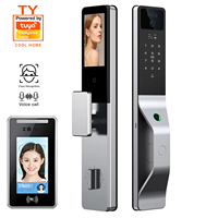 Interphone visuel 3D Tuya WiFi avec double batterie et double caméra, serrure électronique numérique automatique Tuya WiFi pour la maison PST-C949-1