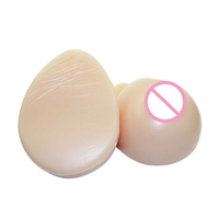 Prothèse mammaire artificielle réaliste en silicone, forme goutte d'eau, avec sangle, pour hommes travestis