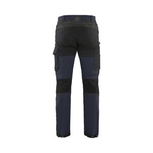 BLAKLADER - 142216458699C146 Pantalones de servicio elásticos de 4 vías Azul marino oscuro/Negro-PANTALONES DE TRABAJO EAN 7330509734391 - Product Image 2