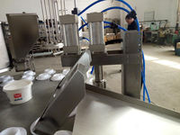 ZONELINK Rotatif Gelato Crème Glacée Gelée Yaourt Jus Tasse Rotative Remplissage Machine De Scellage Machine De Remplissage De Tasse De Crème Glacée