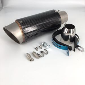 universal de fibra de carbono de escape de la motocicleta para Z1000/CBR650/MT 09/R6/GSXR 650 bicicleta de escape - Product Image 5