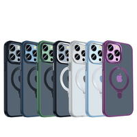 Nuevo diseño de carga 2 en 1, soporte de anillo magnético resistente, funda para teléfono móvil para iPhpne 12 13 14 Pro Max Cover