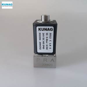 Válvula Solenoide de Tres Vías KUNAG 3012-A1, Fijación Inferior M5, para Control de Agua - Product Image 4