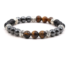 Pulsera De Hematites De 8mm, cuentas De piedra Natural, Pulsera De <span class=keywords><strong>Ojo</strong></span> De Tigre, Original - Product Image 3