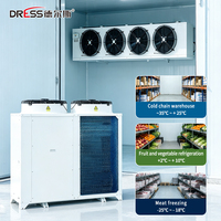   Unité de condensation refroidie par air avec évaporateur, unité de réfrigération Plug and Play pour chambre froide et congélateur, pour entrepôt frigorifique