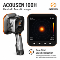 Caméra d'imagerie acoustique industrielle MEMS, détecteur de fuite de gaz portable, protection IP65, ENSENMAX, haute précision, 14,8 V, 16 W, 1 an