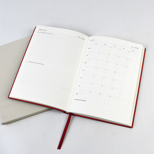 Carnet personnalisé en cuir souple, impression directe usine, papier offset FSC, encre à base de soja, marque-page ruban, agenda journalier - Product Image 3