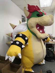 Costume de mascotte <span class=keywords><strong>gonflable</strong></span> Bowser, personnage de jeu, tortue dragon <span class=keywords><strong>gonflable</strong></span> colorée, vente chaude, 2 m/6,6 pieds - Product Image 3