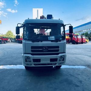 Euro 3 Dongfeng Truck Mounted Crane 8 Ton Five Section Straight Boom Lifting Vehicle for Outdoor <b>Engineering</b> Hoisting <b>Machinery</b> - Product Image 3