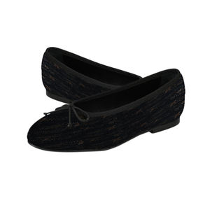 Chaussures plates pour femmes, bout rond, <span class=keywords><strong>ballerines</strong></span>, en cuir velours, chaussures habillées, talon bas, à enfiler, pour soirée, bureau, affaires - Product Image 3