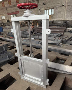 Válvula de Compuerta de Acero Inoxidable 304 para Control Manual de Agua, con Limitación de Corriente, para Depósitos, Ríos y Canaletas - Product Image 1