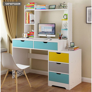 Computer <strong>Desk</strong> <strong>Simple</strong> Desktop <strong>Desk</strong> Bookcase Combination One Student Dormitory Household Table Bedroom <strong>Simple</strong> <strong>Desk</strong> - Product Image 3
