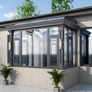 Solárium Moderno para las Cuatro Estaciones con Balcón Exterior para Villa, Vidrio Laminado Templado con Energía Solar, Diseño Europeo, Invernadero de Jardín - Product Image 1