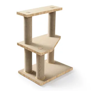 New Design Corrugated Paper Cat Tree Sustainable Jumping Platform For Multiple Cats To Rest And Play