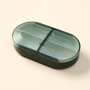 Wholesale Custom Portable Mini Plastic Travel Pill Box <b>Tablet</b> Organizer Case PP Weekly <b>7</b>-Day Capacity Child-Resistant Multicolor - Product Image 2